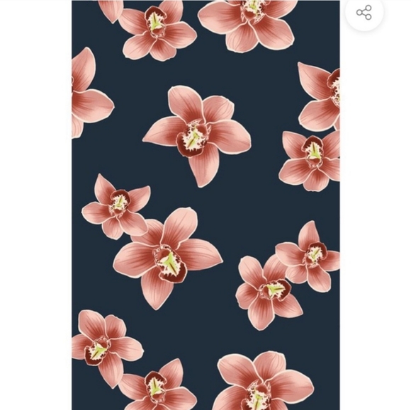 New acacia swimwear baker isle bikini top S orchid bandeau tie front tropical - Picture 9 of 9